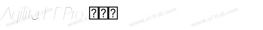 Agilita LT Pro字体转换